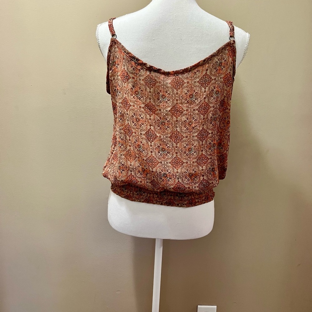 American Rag Ruffle Strappy Top Size Medium - Picture 4 of 8